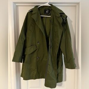 Zara Olive Green Trench Coat